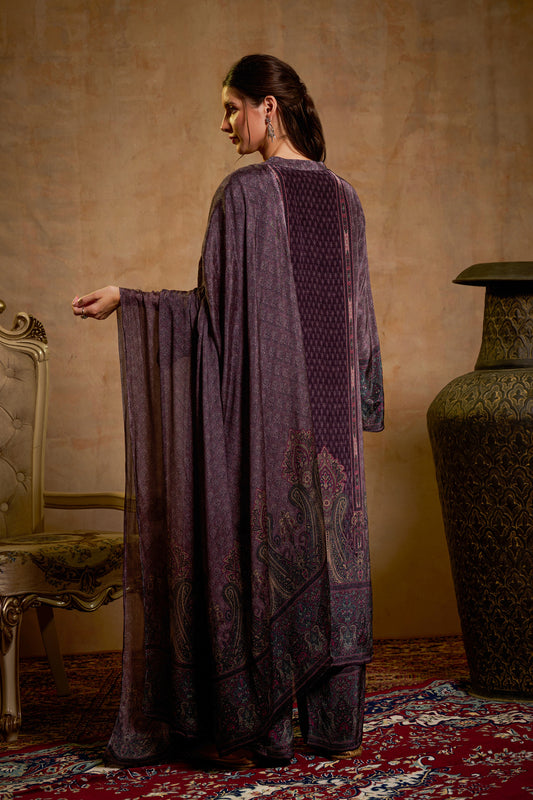 THE BARI Women Floral Printed Kurta with Palazzos & Dupatta