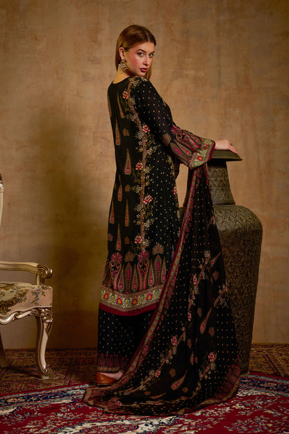 THE BARI Women Ethnic Motifs Printed Kurta with Trouser & Dupatta