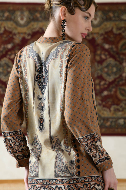 THE BARI Women Ethnic Motifs Printed Kurta with Trousers