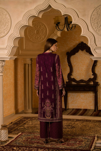 THE BARI Women Ethnic Motifs Printed Regular Thread Work Kurta with Palazzos