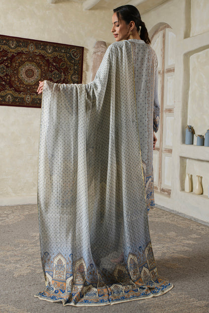 THE BARI Women Ethnic Motifs Printed Silk Kurta with Palazzo & Dupatta