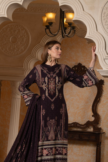 THE BARI Women Ethnic Motifs Printed Regular Kurta with Palazzos & With Dupatta